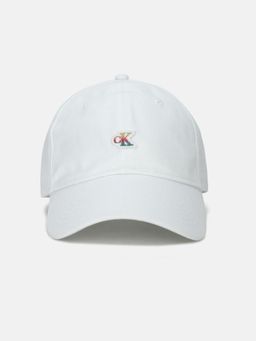 Calvin Klein - Solid White Cotton Baseball Cap