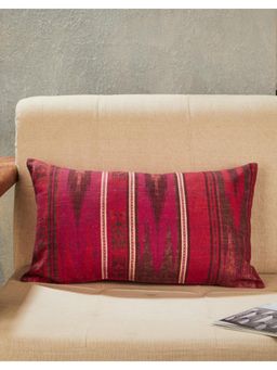 Fabindia - Pink Savannah Printed Cotton Cushion Cover (12x20 Inches)