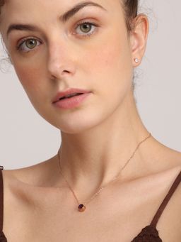 Palmonas - 18K Rose Gold Plated June Birthstone Necklace for Women