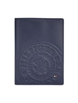 Tommy Hilfiger - Wexford Men Leather Passport Case - Navy