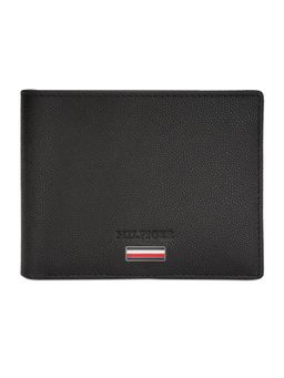 Tommy Hilfiger - Vernon Men Leather Textured Wallet - Black