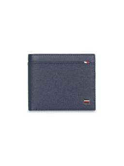 Tommy Hilfiger - Loganville Men Leather Global Textured Wallet - Navy