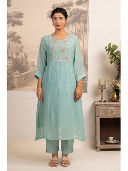 Tatwa Designs - Sky Blue Ariel Life Kurta and Pant