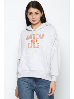 American Eagle - Grey Printed Sweatshirt