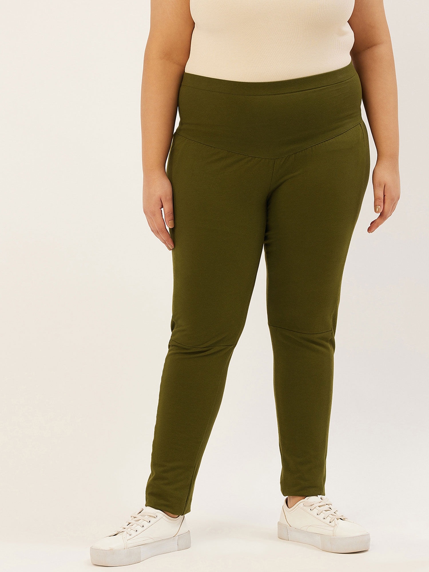 Olive Solid Color Relaxed 