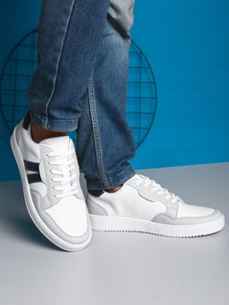 Styli - Men Casual Colorblock White Sneakers