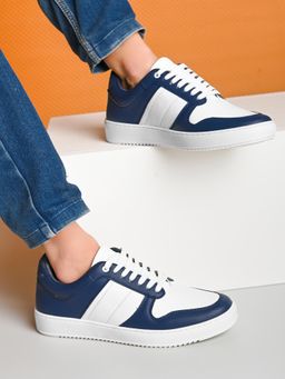 Styli - Men Casual Colorblock Navy Blue Sneakers