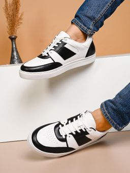 Styli - Men Colorblock Casual White Sneakers