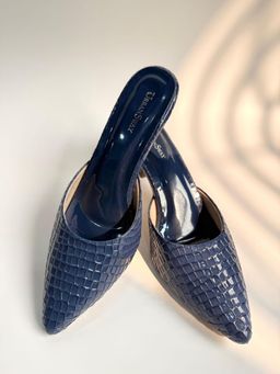 UrbanSway - Azure Blue Mules Heels