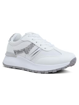 London Rag - Glitter Detail Chunky White Sneakers