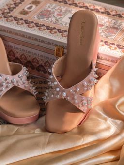 UrbanSway - Reet Pink Wedges Heels