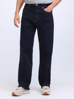 Flying Machine - Men Dark Blue Cobain 90'S Loose Fit Mid Rise Jeans