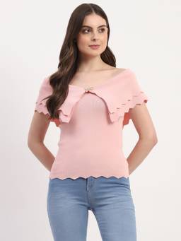 Global Republic - Viscose Blend V-Neck Top