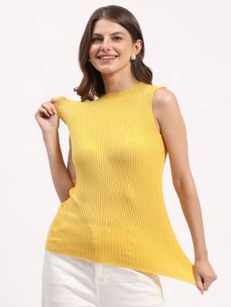 Global Republic - Viscose Blend Ribbed Textured Top