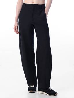 ONLY - Solid Barrel Fit High Rise Black Trouser