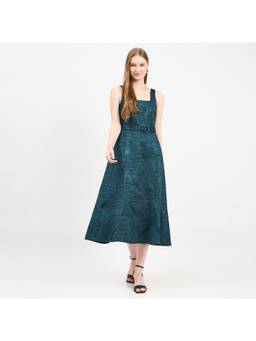 Madame - Solid Teal Dress