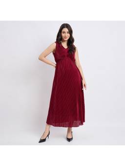 Madame - Floral Robust Red Dress