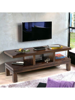 Ikiriya - Allen Sheesham Wood TV Entertainment Unit in Mahogany Finish (1 Year Warranty)