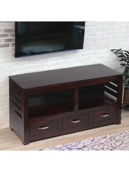 Ikiriya - Allen Sheesham Wood Console Table in Dark Walnut Finish (1 Year Warranty)