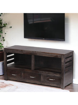 Ikiriya - Allen Sheesham Wood Console Table in Mahogany Finish (1 Year Warranty)