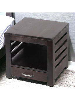 Ikiriya - Russell Sheesham Wood Bedside Table in Mahogany Finish (1 Year Warranty)