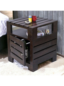 Ikiriya - Harvey Sheesham Wood End Table in Mahogany Finish (1 Year Warranty)