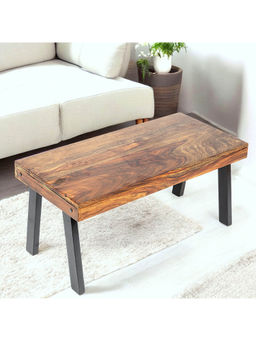 Ikiriya - Mayfield Sheesham Wood Coffee Table in Teak Finish (1 Year Warranty)