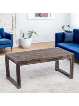 Ikiriya - Hamstreet Sheesham Wood Coffee Table in Rustic Grey Matte Finish (1 Year Warranty)
