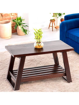Ikiriya - Alison Sheesham Wood Coffee Table in Dark Walnut Finish (1 Year Warranty)