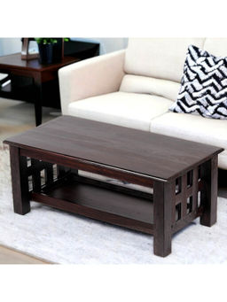 Ikiriya - Blairs Sheesham Wood Coffee Table in Mahogany Finish (1 Year Warranty)