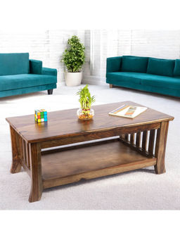 Ikiriya - Blairs Sheesham Wood Coffee Table in Teak Finish (1 Year Warranty)