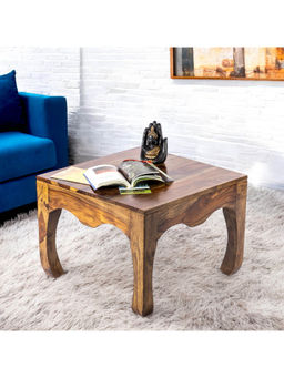 Ikiriya - Lyon Sheesham Wood Coffee Table in Teak Finish (1 Year Warranty)