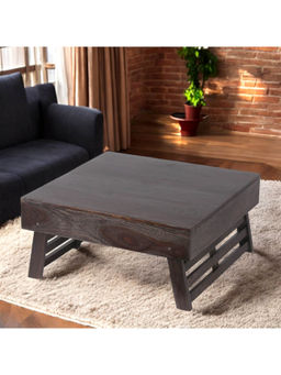 Ikiriya - Bradford Sheesham Wood Coffee Table with Foldable Legs in Mahogany Finish (1 Year Warranty)