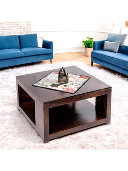 Ikiriya - Milan Sheesham Wood Coffee Table in Dark Walnut Finish (1 Year Warranty)
