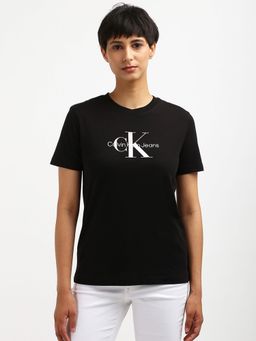 Calvin Klein - Black Logo Regular Fit Cotton T-shirt