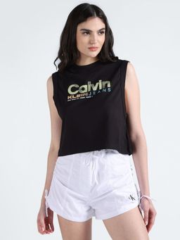 Calvin Klein - Black Logo Relaxed Fit Cotton T-shirt