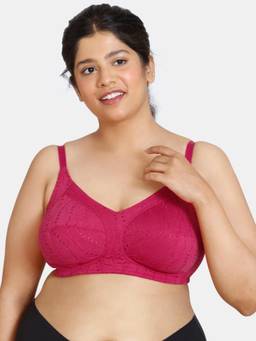 Zivame - Kokum Sherbet Double Layered Non Wired 3-4th Coverage Super Support - Love Potion Pink