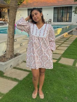 BUDUN - Astrid Embroidered Short Dress