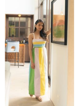 BUDUN - Candy Multi Colored Printed Maxi Dress