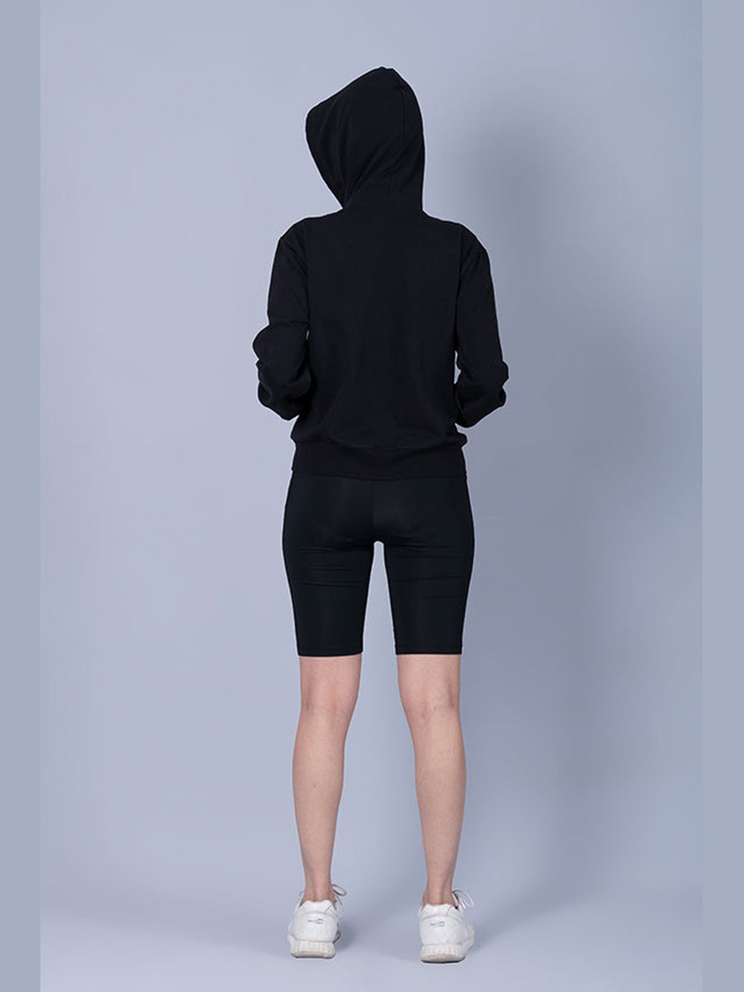 Black Cotton Hoodie