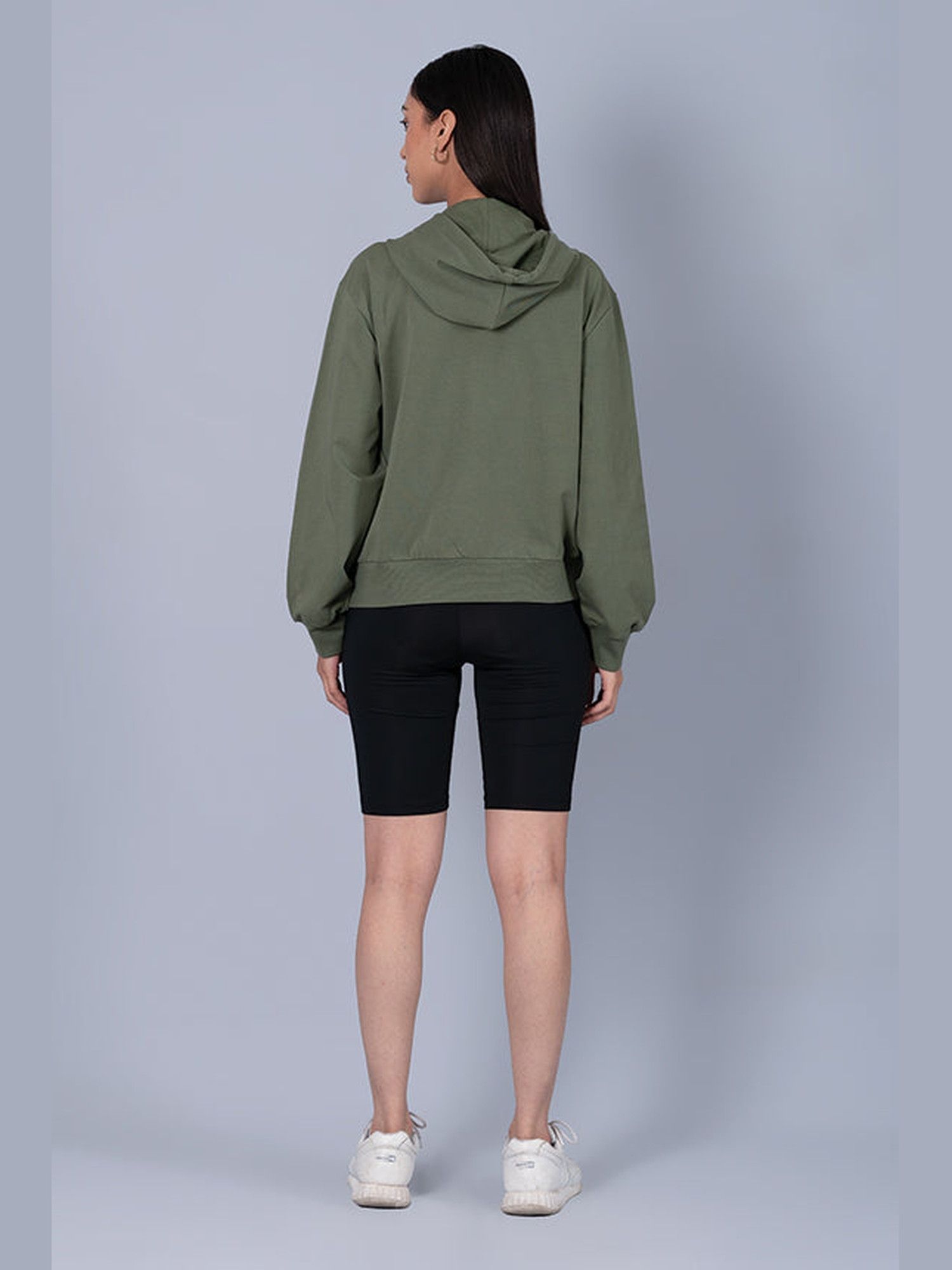 Olive Pure Cotton Hoodie