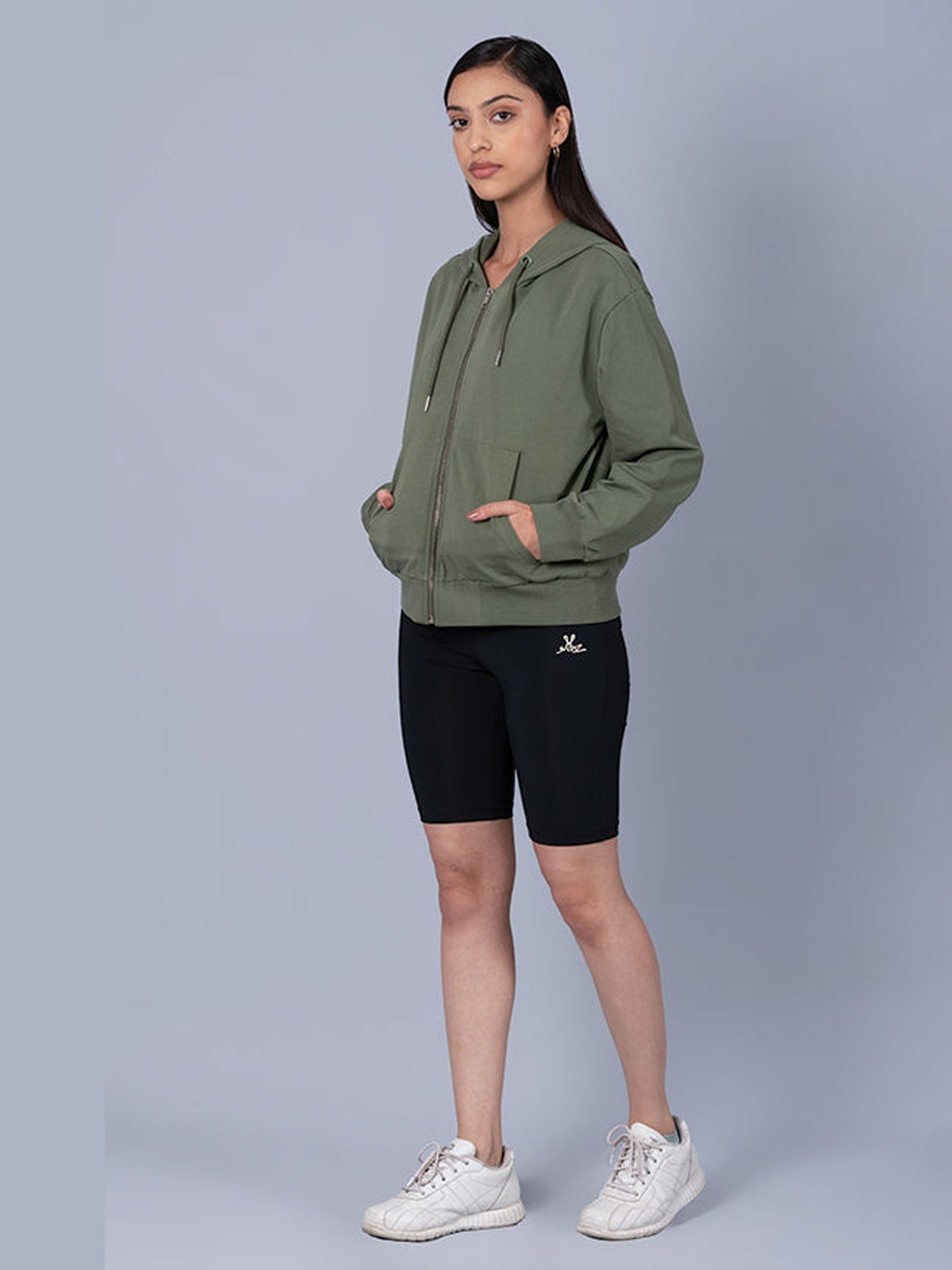 Olive Pure Cotton Hoodie