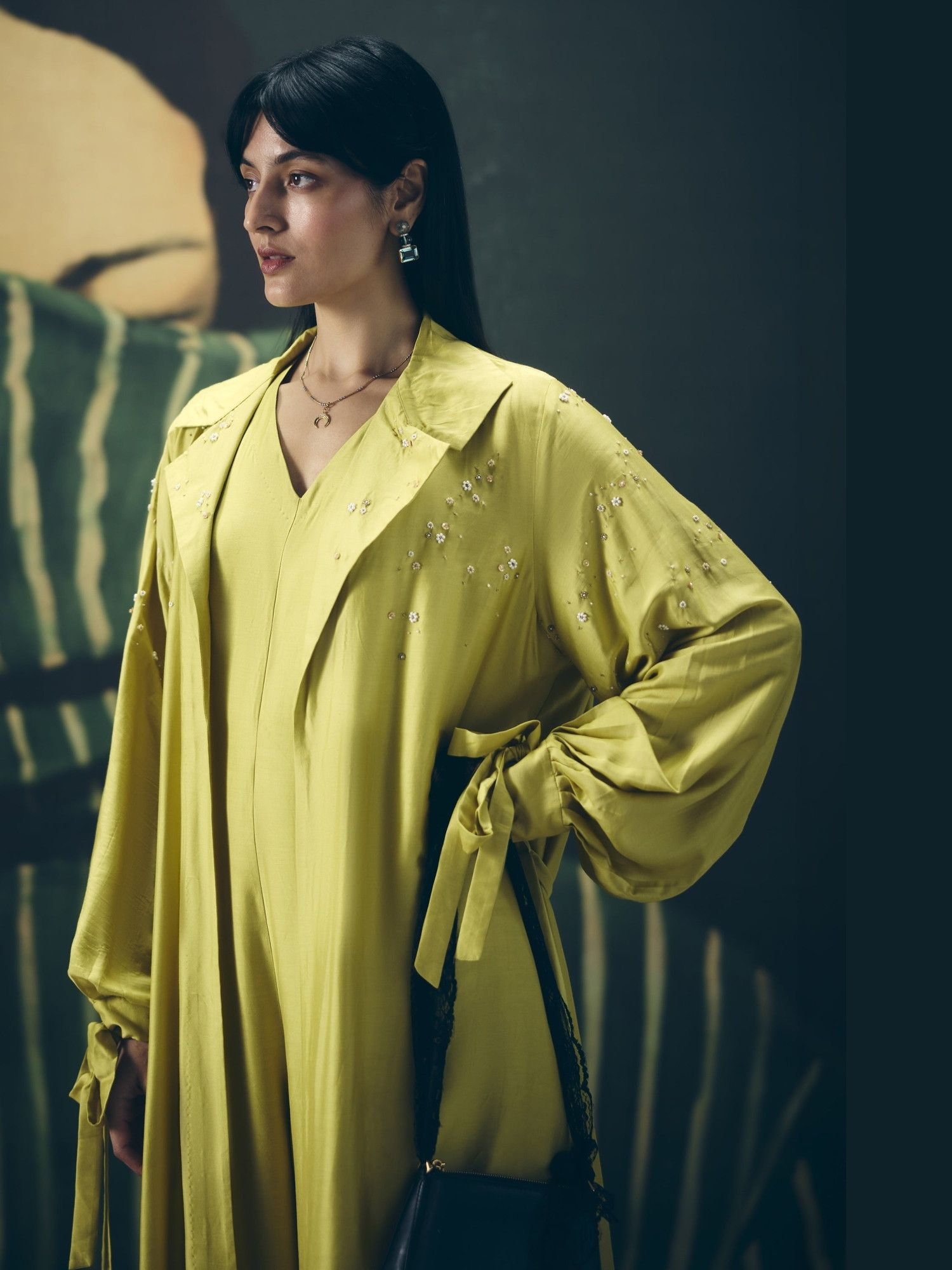 Yellow Kira Jumpsuit with Jacket