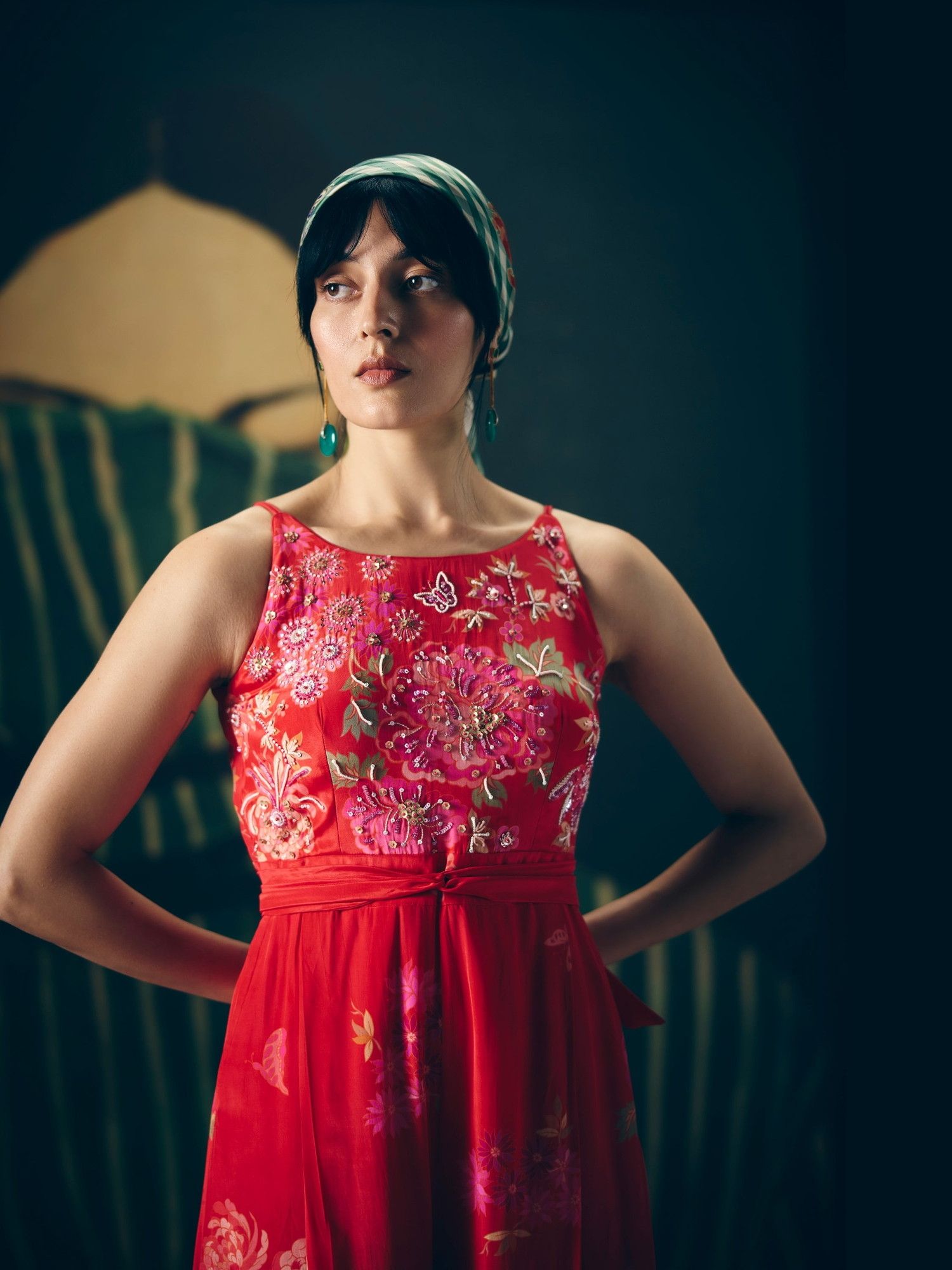 Red Alaya Jumpsuit