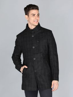 Lure Urban - Men Winter Wear Single Breasted Solid Casual Coat