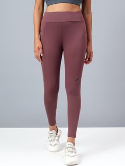 Dida - Women Solid Training Brown Tights