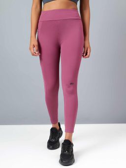 Dida - Women Trendy Mesh Panel Pink Tights