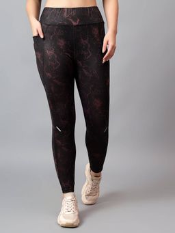 Dida - Women Training Printed Black Tights