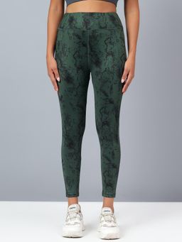 Dida - Women Training Printed Green Tights