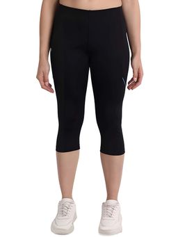 Dida - Women Comfort Fit Active Calf Length Black Tights